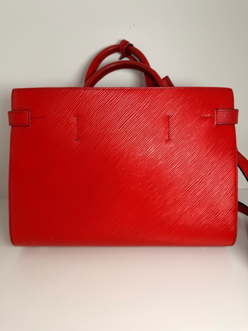 Louis Vuitton Red Epi Twist Tote with Gold Hardware - Picture 3 of 16